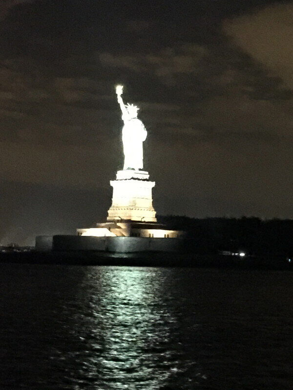 Affinity Yacht Wedding Statue of Liberty DJ view from Yacht