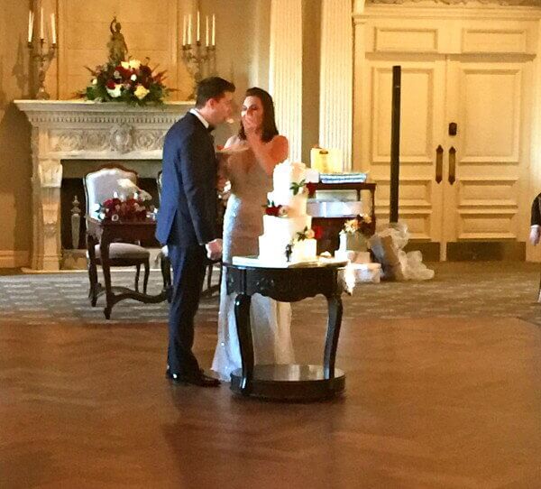 Park Savoy Estate Wedding Bride Feeding Groom wedding Cake