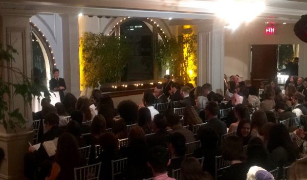 New York City Bat Mitzvah Overhead View of Bat Mitzvah Services