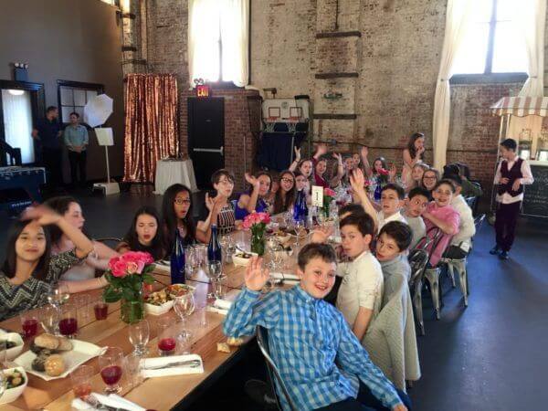 Bat Mitzvah friends having fun