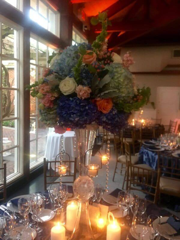 Central Park DJ and More Flower arrangement at Central Park Boathouse