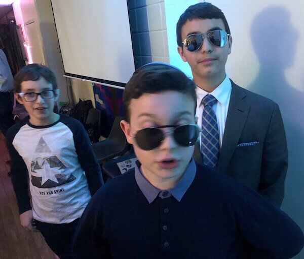 boy guests at Bronx Bat Mitzvah