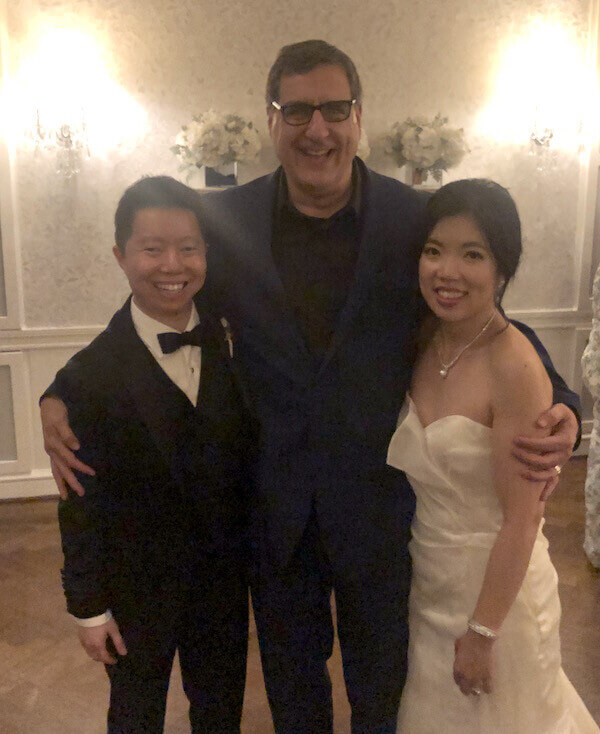 DJ Dave Swirsky and Bride & Groom at Harold Pratt House