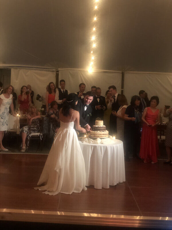 buttermilk falls cake cutting buttermilk falls wedding