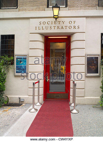 society of illustrators event space front entrance of Society of Illustrators