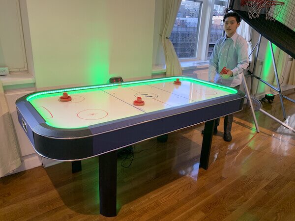 midtown nyc loft mitzvah Expressway Music Air Hockey table