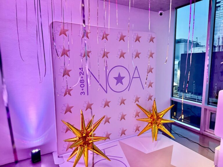 Photo booth backdrop from Expressway Music for NYC Bat Mitzvah