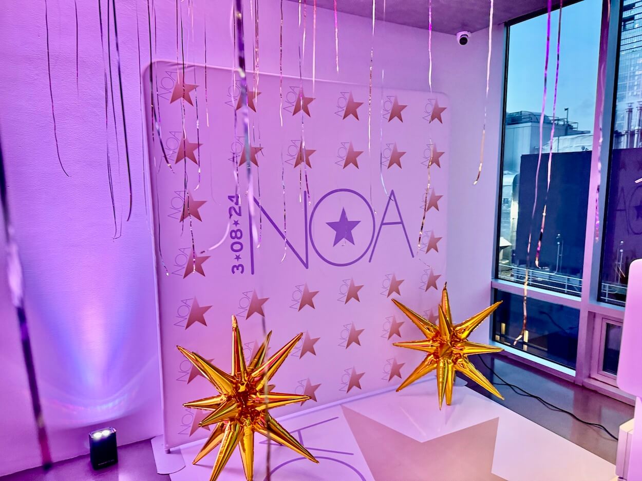 Photo booth backdrop from Expressway Music for NYC Bat Mitzvah